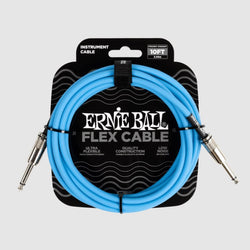 Ernie Ball Flex 10' Instrument Cable Blue