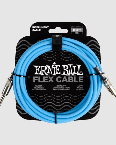 Ernie Ball Flex 10' Instrument Cable Blue