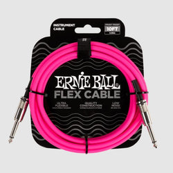 Ernie Ball Flex 10' Instrument Cable Pink