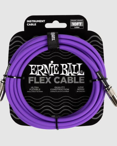 Ernie Ball Flex 10' Instrument Cable Purple