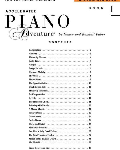 Faber Piano Adventures Accelerated Bk.1 Performance