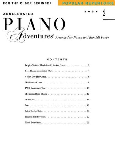Faber Piano Adventures Accelerated Popular Repertoire L2