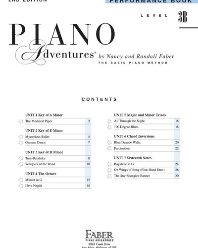 Faber Piano Adventures L3B Performance