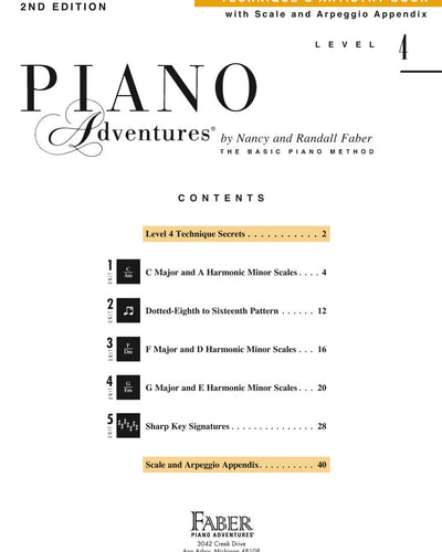 Faber Piano Adventures L4 Technique