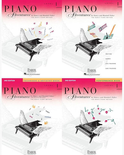 Faber Piano Adventures Level 1 Bundle Includes Lesson Theory Performance Technique