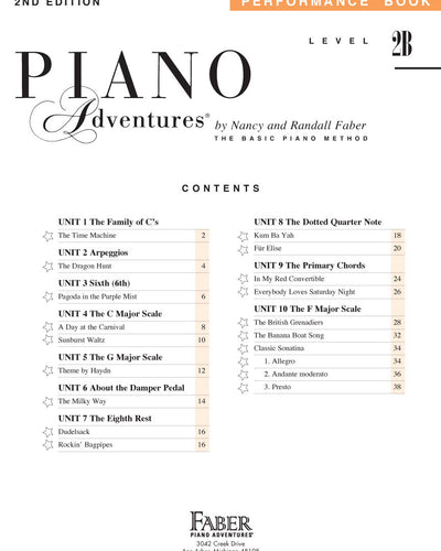 Faber Piano Adventures Performance L.2B