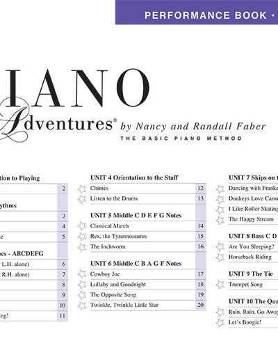 Faber Piano Adventures Primer Performance