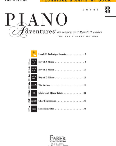 Faber Piano Adventures Technique L.3B