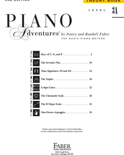 Faber Piano Adventures Theory L.3A