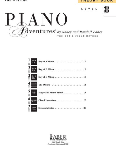 Faber Piano Adventures Theory L.3B