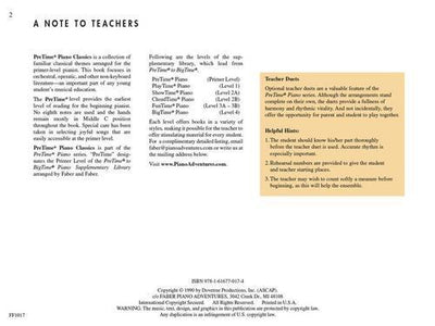 Faber PreTime Classics Primer