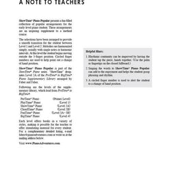 Faber ShowTime Piano Popular L.2A