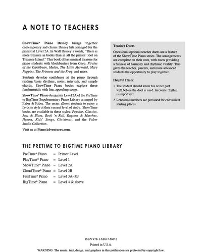 Faber Showtime Piano Disney 2A