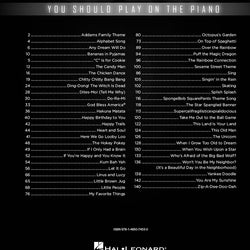 First 50 Kids' Songs You Should Play Easy Piano