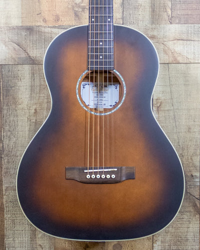 Gold Tone The Parlor Acoustic-Electric All Solid Wood Guitar with Bag - Satin Burst
