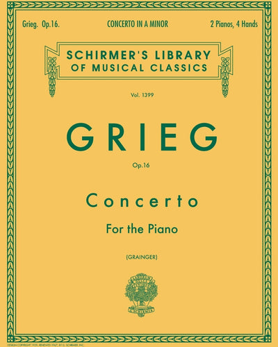 Grieg Concerto in A Minor 2P4H 2028 SC