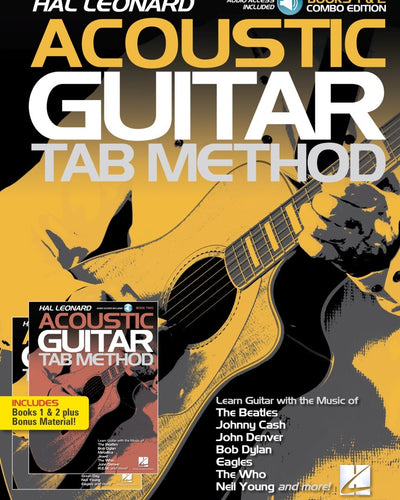 Hal Leonard Acoustic Guitar Tab Method Combo Bk.1-2