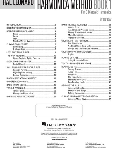 Hal Leonard Harmonica Method - Book 1