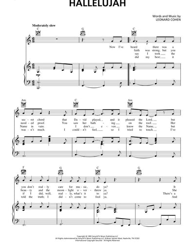 Hallelujah PVG Leonard Cohen