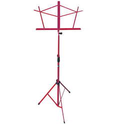 Hamilton Deluxe Folding Music Stand with Bag - Red