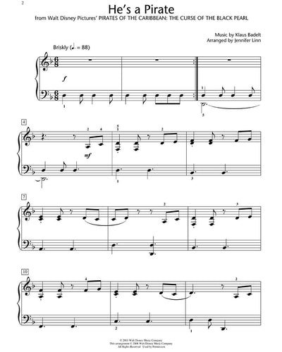 He's A Pirate Easy Piano