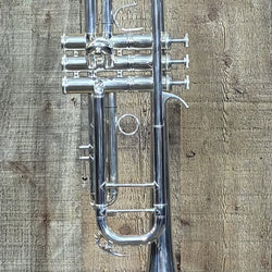 Used F.E. Olds Silver Trumpet Outfit