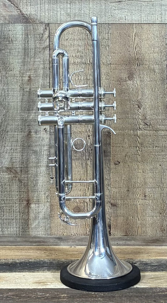 Used F.E. Olds Silver Trumpet Outfit