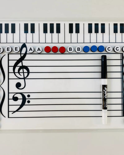 Grand Staff Dry Erase Magnetic Board