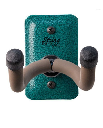 String Swing Guitar Keeper Green Metal Plate