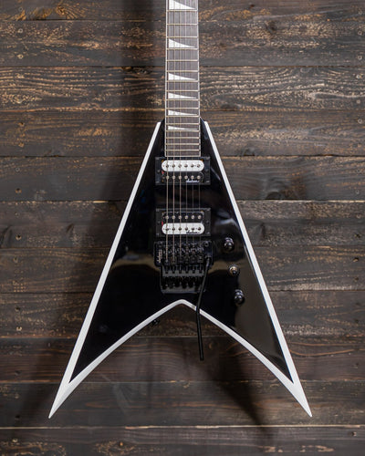 Jackson JS32 King V Black with White Bevels
