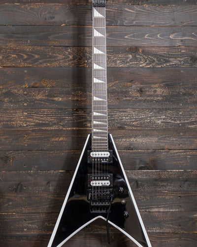 Jackson JS32 King V Black with White Bevels