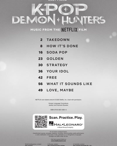 KPop Demon Hunters Music from the Netflix Film  Easy Piano