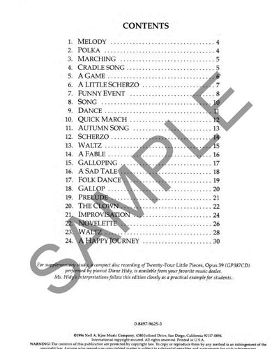 Kabalevsky 24 Little Pieces Opus 39