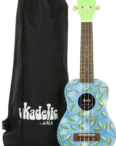 Kala Nightlight Ukadelic Soprano Uke w/ Drawstring Tote