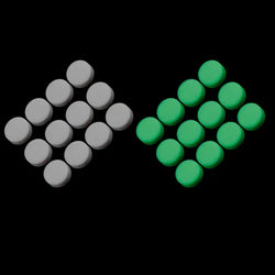 AllParts Glow-In-The-Dark 6.35mm Fingerboard Dots 12-Pack