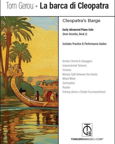 La Barca Di Cleopatra (Cleopatra's Barge) Early Advanced Piano Solo