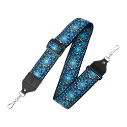 Levy's 2" Hootenanny Jacquard Weave Banjo Strap With Polypropylene Backing, Leather End