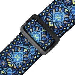 Levy's 2" Hootenanny Jacquard Weave Banjo Strap With Polypropylene Backing, Leather End