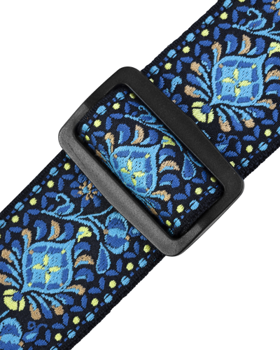 Levy's 2" Hootenanny Jacquard Weave Banjo Strap With Polypropylene Backing, Leather End