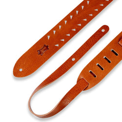 Levy's 2" Vegan Tan Strap w/Tiger Tooth Cutouts