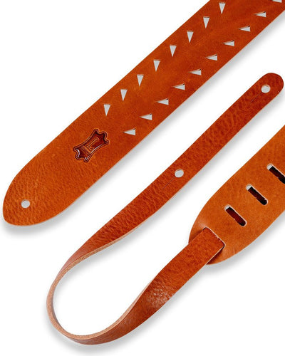 Levy's 2" Vegan Tan Strap w/Tiger Tooth Cutouts