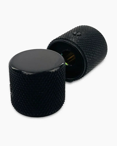 Allparts Black Barrel Knobs with Set Screw
