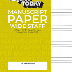 Manuscript Paper (Wide Staff) 'E-Z Play Today'