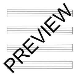 Manuscript Paper (Wide Staff) 'E-Z Play Today'