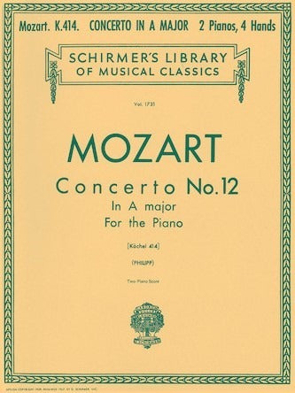 Mozart Concerto In A Major K.414 2P4H 2028 J3