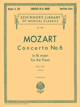 Mozart Concerto In Bb Major K.238 2P4H 2028 J2