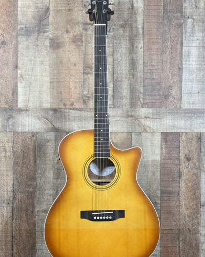 Nashville Guitar Works Edgeburst Orchestra Cutaway A/E w/ Case