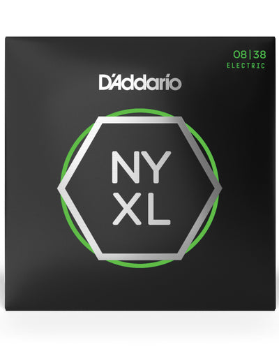 D'Addario NYXL0838 Nickel Wound Electric Guitar Strings Extra Super Light 8-38
