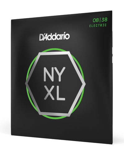D'Addario NYXL0838 Nickel Wound Electric Guitar Strings Extra Super Light 8-38