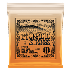 Ernie Ball Ukulele String Set Ball End 28-28 Clear
